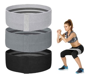Women Fabric Hip Resistance Bands Set of <strong>3</strong> Fabric Workout <strong>Loop</strong> Bands - Product Image 1