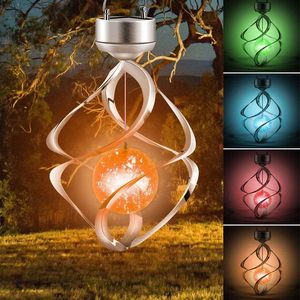 Luces Decorativas Navideñas al por Mayor, Luces Solares de Colores, Luces Solares Giratorias, Campanas de Viento para Montar en la Pared Exterior - Product Image 5