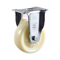 Roda Putar Industri VIMA Durable 3-5 Inch Besi Polipropilena PP Tugas Berat dengan Rem Bantalan Bola Ganda Beban 300kg