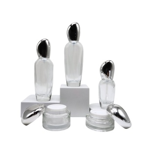 Botol kaca kosmetik untuk kulit menakutkan, bentuk khusus 120 ML 100 ML 40 ML 50 g 30 g bentuk khusus - Product Image 1