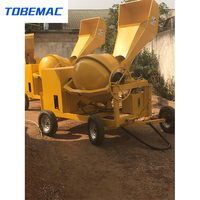 Bétonnière portable diesel 500L, haute productivité, équipement de mélange uniforme pour la construction et l'ingénierie