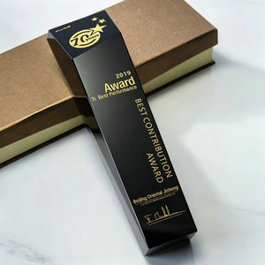 Trofeo in Cristallo Nero Premium Personalizzato, Medaglia in Metallo Creativa per Premiazione Dipendente dell'Anno e Riconoscimento per Risultati <span class=keywords><strong>di</strong></span> Squadra - Product Image 5