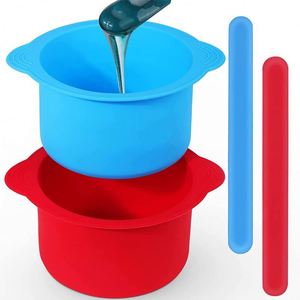 Wholesale <b>Silicone</b> Face Mask Mixing Bowl Heat Resistant Non-stick Wax Melting Pot for Hair Removal DIY Facial Skin Care <b>Tool</b> OEM - Product Image 3