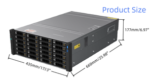 4U 24-bays rackmount server chassis behuizing 12GB expander backplane rechtstreekse levering vanuit de fabriek 660mm server chassis - Product Image 6