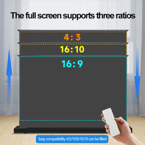 Proyector láser 4K en 120 ''Floor Rising Alr Pantalla de proyección electrónica Floor Rising Tab Tensión Pull up Pantalla de proyector - Product Image 3