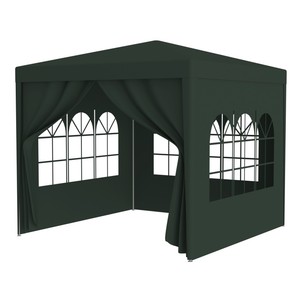 10x10FT Modern Outdoor <b>Party</b> Tent Stainless Steel Heavy-Duty Wedding Canopy <b>Gazebo</b> 4 Removable Sidewalls Outdoor Furniture - Product Image 2