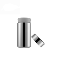 Petit pot d'emballage de supplément de qualité alimentaire brillant doré de 6oz/200ml scellable pour capsule et pilules d'huile de poisson