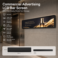 Pantalla LCD Inteligente Ultra Ancha para Señalización Digital en Estantes de Tiendas, Publicidad en Transporte, Restaurantes y Hoteles