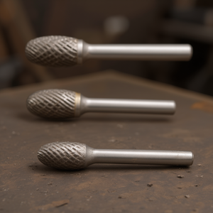 Fresa Rotativa Ovalada de Carburo, 12.7 mm de Diámetro, 22 mm de Longitud, Vástago de 6 mm, para Pulir y Dar Forma a Metal, Madera y Plástico - Product Image 3
