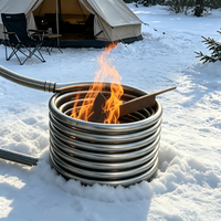 Chauffe-eau extérieur au bois en acier inoxydable pour spa, jacuzzi, usage commercial/camping