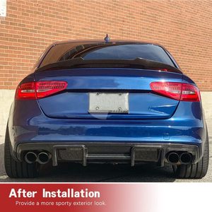 Nhà Máy <span class=keywords><strong>A4</strong></span> S4 Sedan sợi <span class=keywords><strong>carbon</strong></span> phía sau Bumper khuếch tán cho <span class=keywords><strong>Audi</strong></span> <span class=keywords><strong>A4</strong></span> S4 b8.5 2013-2016 thấp Bumper Lip Spoiler cơ thể Kit - Product Image 2
