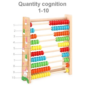 Giocattoli Educativi di Matematica, Abaco in Legno a 10 File, Strumento di Calcolo con Perline <span class=keywords><strong>per</strong></span> l'Apprendimento Precoce dell'Aritmetica <span class=keywords><strong>per</strong></span> <span class=keywords><strong>Bambini</strong></span> - Product Image 4