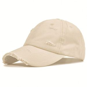 Gorra de Béisbol Ajustable de 5 Paneles para Hombre y Mujer, Estilo Veraniego, de Algodón Desgastado, Gorra de Golf en Tejido Oxford Terry Jersey - Product Image 1