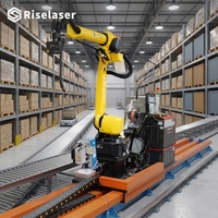 Robot de Soldadura Inteligente Riselaser Automático de 6 Ejes, sin Necesidad de Enseñanza, para la Fabricación de Estructuras de Vigas y Columnas de Acero