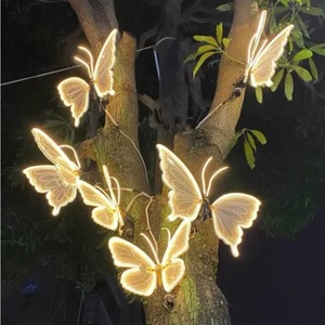 Nueva Iluminación Decorativa LED Impermeable IP65 con Forma de Libélula y Mariposa, Luces de Navidad con Diseño de Insectos para Parques y Jardines - Product Image 5
