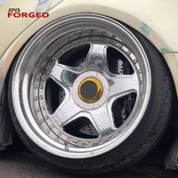 Nouvelles jantes personnalisées en alliage d'aluminium forgé, design à déport profond, 18'', 19'', 20 pouces, finition polie brillante, deux pièces, déport profond, 4 pièces, 25mm, 40mm