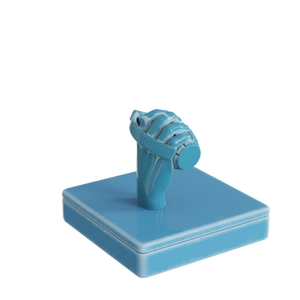 Vente en gros de chambre d'encens en porcelaine haut de gamme peinte à la main avec design de marque personnalisé Brûleur d'encens en céramique tenant une <span class=keywords><strong>grenade</strong></span> à la main - Product Image 3