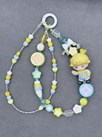 Mignon crâne Pandab Labubu lanière voiture clé accessoires téléphone charme et clé sac conception