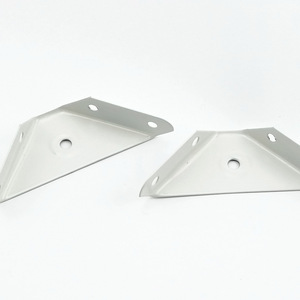 Thickened Triangular Fixing Brackets White Painted Cold Rolled Steel Bed Corner Brace Cabinet Bathroom Vanity Support - Product Image 1
