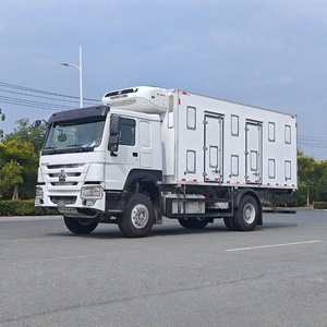 รถบรรทุกห้องเย็น SINOTRUK HOWO 4x2 สำหรับขนส่งลูกไก่แบบสด รถส่งไก่แรกเกิดแบบเกียร์ธรรมดา รถขนส่งลูกไก่ - Product Image 4