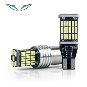 DC 12V Canbus 4014 45SMD LED 전구 자동차 T15 W16W 백업 턴 신호 테일 라이트 역방향 조명 6000K