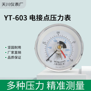 Manómetro YT-603 de 75 mm, Grado 2.5, 0-4 MPa, Mecánico con Contacto Eléctrico, de la Fábrica de Instrumentos Qingpu de Shanghái - Product Image 5