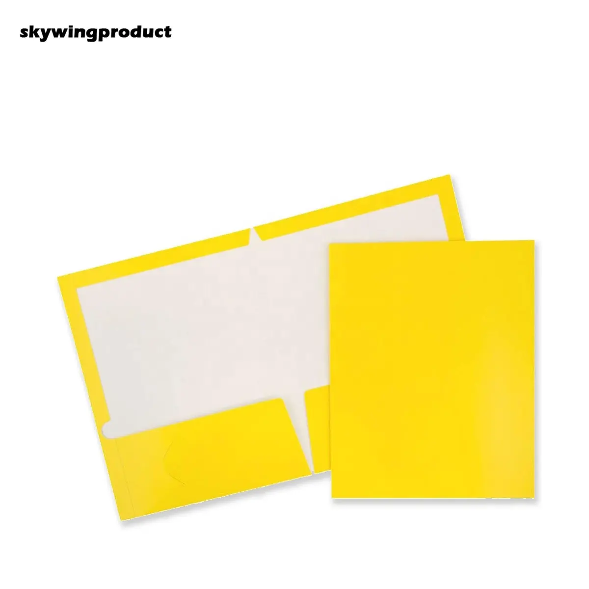 Skywingproduto suprimentos para escritório, letras duráveis de 25 pçs/pacote, portátil de dois bolsos, ficheiro de papel