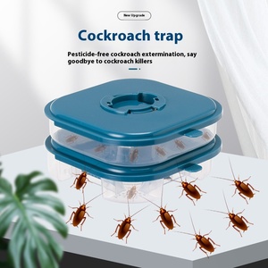 Potente Trampa para Cucarachas de Plástico Sólido Ligero y Ecológico para el Hogar, Caja Trampa para Cucarachas para Cocina y Baño, Forma Cuadrada, Transparente - Product Image 5