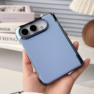 Étui de téléphone magnétique en cuir PU avec placage électrolytique personnalisé pour iPhone 18 Fold 18 Ultra, charge sans fil, coque rigide fine et protectrice - Product Image 6