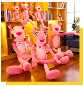 160Cm Bán Buôn Con Báo Hồng Búp Bê Đồ Chơi Sang Trọng Con Báo Lớn Vải Búp Bê Quà Tặng Gối Từ Nhà Sản Xuất - Product Image 1