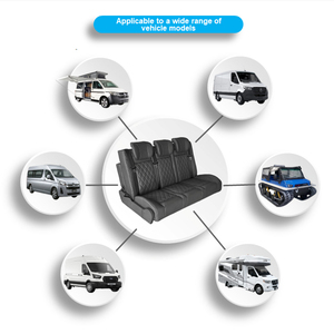 Siège arrière de luxe à 3 sections pour <span class=keywords><strong>camping</strong></span>-<span class=keywords><strong>car</strong></span> avec revêtement en cuir PU, imperméable et <span class=keywords><strong>mousse</strong></span> confortable - Product Image 3
