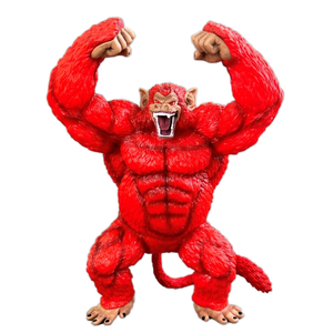 Statue d'ornement en PVC de grande taille, modèle artisanal à l'échelle 1:1, singe géant <span class=keywords><strong>rouge</strong></span> congelé, <span class=keywords><strong>super</strong></span> trois Goku <span class=keywords><strong>Saiyan</strong></span>, transformation gorille - Product Image 1
