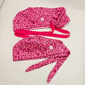 Cuffie da Infermiere con Design Cartoon e Porta Badge Abbinato, Stampa Bratzs, Cappelli Chirurgici con Laccio Posteriore, Fodera in Raso - Product Image 6