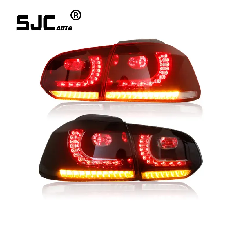 SJC produttore all'ingrosso full led sequenziale golf mk6 fanale posteriore accessori per auto 2008-2013 golf 6 led fanale posteriore