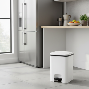 Bidone a Pedale Bianco da 20L (Plastica 3160) - Product Image 3