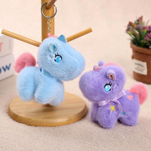 Nouvel Arrivage – Pendentif Licorne Kawaii 3D de 12 cm en Tissu Coton Doux, Anti-Stress, Animal en Peluche de Dessin Animé, Breloque de Sac, Porte-clés Mousqueton - Product Image 3