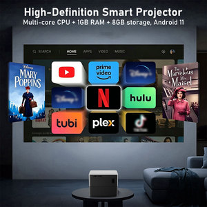 Y3Max <b>Android</b> Smart <b>Projector</b> With 2 Wireless Microphones 60W Home Theater KTV Portable <b>Projector</b> Wholesale OEM ODM - Product Image 2