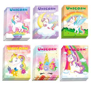 Regalo del Día DE LOS NIÑOS dibujos animados DIY libro <span class=keywords><strong>para</strong></span> colorear unicornio Animal Graffiti pintura Color cubierta sillín costura libro <span class=keywords><strong>para</strong></span> colorear <span class=keywords><strong>para</strong></span> niños - Product Image 2