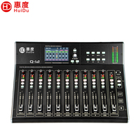 Console de mixage audio en direct Q-12 avec Bluetooth, USB Type-C et effets DSP pour le streaming et les réunions