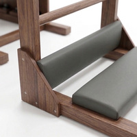 Barril de Pilates Ajustable de Madera de Nogal Personalizado OEM con Escalera para Equipos Profesionales de Gimnasio y Estudio
