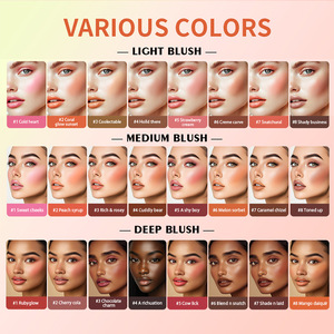 Palette tout-en-un 8 couleurs : Blush, Highlighter, Contouring, Teinte Crème Lèvres et Joues, Waterproof, Cruelty-Free, 8g, <span class=keywords><strong>pour</strong></span> Peaux Foncées - Product Image 3