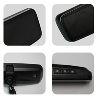 Écran tactile Android 9,2 pouces pour rétroviseur de voiture avec streaming multimédia, double objectif 1080P pour aide au recul FM et moniteur de stationnement