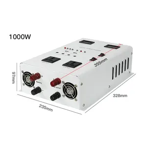 W-TEL inverter daya tenaga surya 5kW, inverter fase tunggal 220v ac dc hybrid on grid dengan pembatas