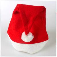 Chapeaux de Noël en Feutre Rouge à Prix Réduit, Bonnets de Père Noël en Polyester pour Adultes et Enfants, Décoration de Fête et Vacances
