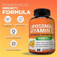 Vitamina C Liposomal OEM ODM 1600mg Antioxidante de Alta Absorción Soluble en Grasa para Adultos, Aclara la Piel y Refuerza el Sistema Inmunológico