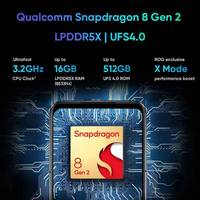 Smartphone de jeu ASUS ROG Phone 7 5G, Android 11, écran OLED 144 Hz, processeur Snapdragon 800 Series, batterie 4000-4999 mAh
