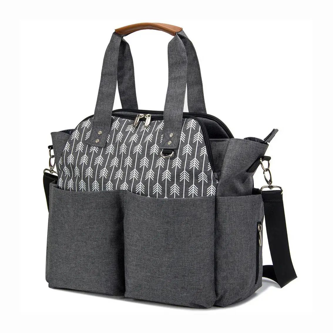 Odm Oem Custom 2021 Mummie Luxe Reizen Tote Luier Luier Tas Waterdichte Baby Luiertassen Voor Moeders Met Aankleedkussen