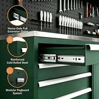 Gabinete de Herramientas Modular de Acero Resistente Personalizable OEM, Moderno, con 12 Cajones, Cerradura con Llave, Capacidad de Carga de 1000 kg, Garantía de 5 Años, Resistente a la Oxidación
