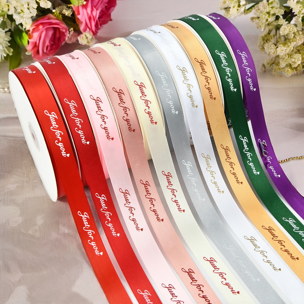 Double Faced Holographic Polyester Satin Ribbon for Christmas Mother's Day Birthday-Gift Wrapping Decor (Various Colors)