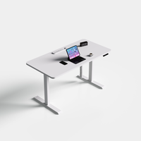 Escritorio de Computadora Ergonómico Moderno con Altura Ajustable Eléctricamente, Panel de Madera, para Oficina, Edificio, Hospital, Uso Comercial Directo